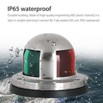 Waterproof 12V 2-In-1 Red & Green 8 LED Marine Navigation Light