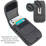 Mobile Phone Vertical Wallet with Belt & Card Slots, For iPhone - Samsung - LG Smart Phones