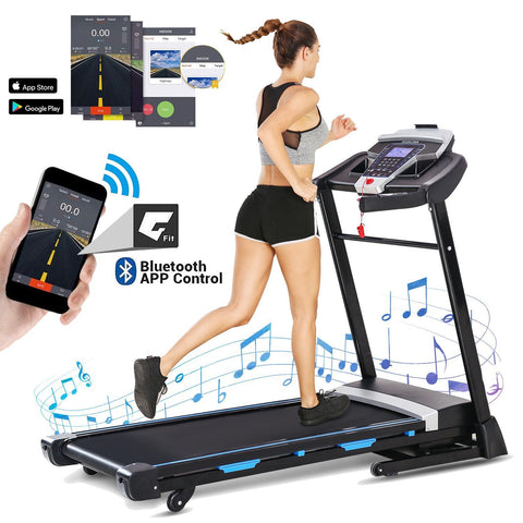 Folding 3.25HP Multifunction Treadmill With LCD Display