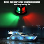 Waterproof 12V 2-In-1 Red & Green 8 LED Marine Navigation Light