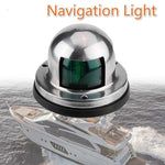 Waterproof 12V 2-In-1 Red & Green 8 LED Marine Navigation Light