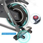 Indoor Fitness, Quiet Drive Exercise Bike with Adjustable Seat