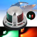 Waterproof 12V 2-In-1 Red & Green 8 LED Marine Navigation Light