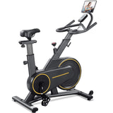 Indoor Stationary Spin Bike / Exercise Bike, with Magnetic Flywheel & Belt Drive *Includes Heart-Rate Monitor/LCD Monitor