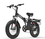 Folding Electric Bicycle - Fat Tire (20"Wheel Size) - Adult Long Range City Bike & Mountain / Cross-Country Design - 48V 12.8AH Lithium Battery