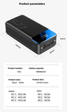 Fast Charge Power Bank with LED Display & Four USB Outputs + Qi Wireless Charge