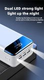 Fast Charge Power Bank with LED Display & Four USB Outputs + Qi Wireless Charge