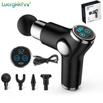 LCD Display Percussion Pistol Massager