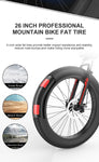 26" Folding Electric Fat Tire Mountain Bike - 1,000W/48V/14AH/37mph - For All Road Conditions including City Pavement, Dirt, Snow and Beach