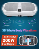 3D Vibration Plate - 3D Motion Vibration Platform - Whole Body Vibration - Home Fitness & Weight Loss