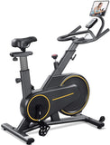 Indoor Stationary Spin Bike / Exercise Bike, with Magnetic Flywheel & Belt Drive *Includes Heart-Rate Monitor/LCD Monitor