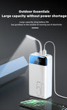 Fast Charge Power Bank with LED Display & Four USB Outputs + Qi Wireless Charge