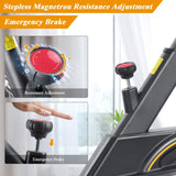 Indoor Stationary Spin Bike / Exercise Bike, with Magnetic Flywheel & Belt Drive *Includes Heart-Rate Monitor/LCD Monitor